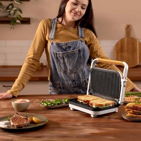 Grelhador elétrico com 1300 W Rock'nGrill 1300 Wood W