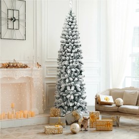 Árvore de Natal fosca com luzes LED 135 cm