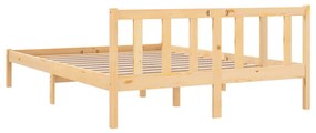 Estrutura de cama em pinho maciço 160x200 cm