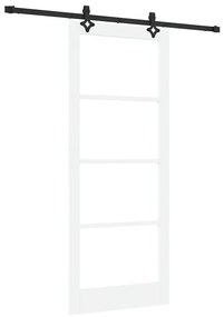 Porta Deslizante vidaXL com Conjunto de Hardware 'ORKDAL'Branco Madeir