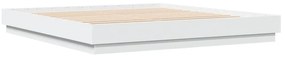 Estrutura de cama 180x200 cm derivados de madeira branco