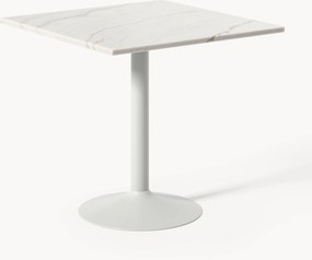 Mesa de jantar com tampo em mármore Miley, 80 x 80 cm