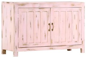 Aparador 110x35x70 cm madeira de mangueira maciça rosa-claro