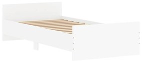 Estrutura de Cama Moon - 90x200 cm - Branco - Design Moderno