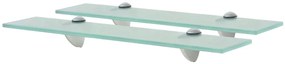 Prateleiras flutuantes 2 pcs vidro 50x20 cm 8 mm