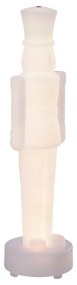 Candeeiro de mesa branco com LED regulável e RGBW-IC recarregável - Nutcracker