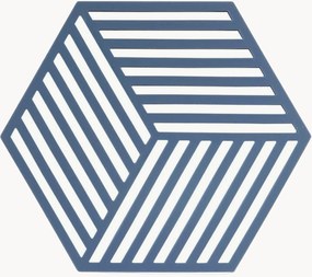 Base para copo em silicone Hexagon Denim