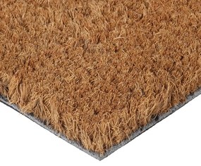 Tapete de porta 45x75 cm fibra de coco tufada natural