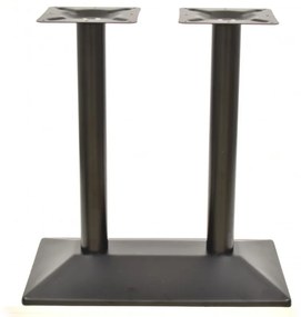 Pernas de Mesa Bar, Restaurante, Café, Esplanada Conjunto de 2 Bases de mesa SOHO, retangular, preta, base de 70 x 40 cms, altura 72 cms