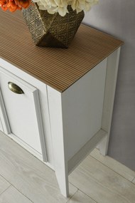 Aparador Rustic – Branco e Nogueira (180 x 72 x 35 cm) | Estilo, Funci