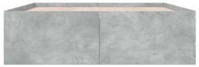 Estrutura de cama 150x200 cm derivados de madeira cinza cimento