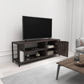 Móvel TV Bond – Castanho Escuro/Preto – 120 cm x 48 cm x 35 cm