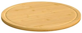 Tábuas de cortar 6 pcs Ø30x1,5 cm bambu