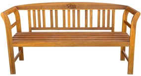 Banco de jardim 157 cm madeira acácia maciça
