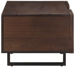 Mesa de centro 100x55x40cm madeira de mangueira maciça castanho