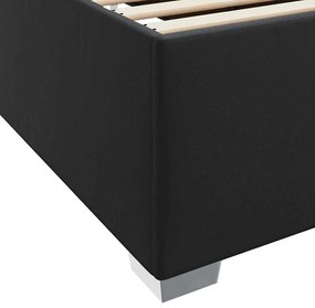 Estrutura da Cama Outros Preto 160 x 200 cm Couro sintético