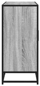 Aparador 92x35x76 cm derivados de madeira cinzento sonoma