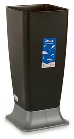 Suporte Guarda Chuva Plástico Zeus Cinza 25X25X55cm