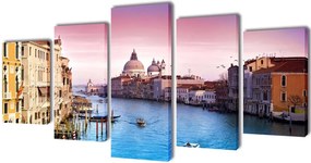 Políptico com impressão de Veneza 200 x 100 cm