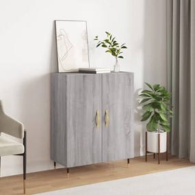vidaXL Aparador 69,5x34x90 cm derivados de madeira cinzento sonoma