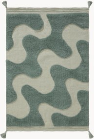 Tapete em algodão artesanal com relevo Muriel