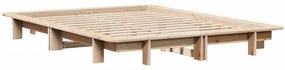 Cama sem colchão 140x190 cm madeira de pinho maciça