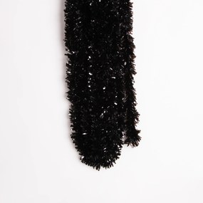 Festão Plástico Clássico 12m Preto