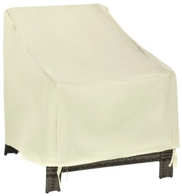 Outsunny Capa de Proteção para Cadeiras Cobertura de Móveis Cadeira Impermeável Exterior, Jardim Proteção contra Chuva e Sol 68x87x77 cm 600D Oxford Tecido