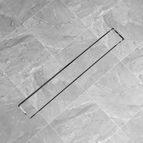 Dreno de chuveiro linear 830x140 mm aço inoxidável