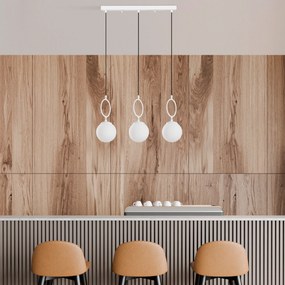 Candeeiro de Teto Ring – Branco – 75 cm x 185 cm