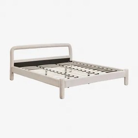 Cama De Chenille Eneko Chenille Beige Creme & 180 X 200 Cm - Sklum