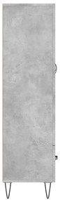 Aparador alto 69,5x31x115 cm derivados de madeira cinza-cimento