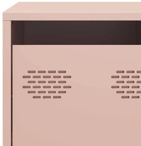 Móvel de TV 101,5x39x43,5 cm aço laminado a frio rosa