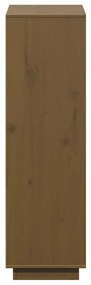 Aparador alto 74x35x117 cm pinho maciço castanho mel