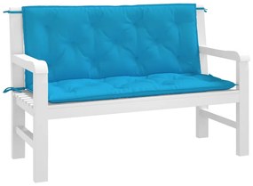 Almofadões banco jardim 2 pcs tecido oxford azul-claro