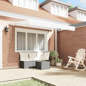 Toldo Retrátil Manual Branco 350x200 cm 350 x 200 cm 3.5 x 2 m