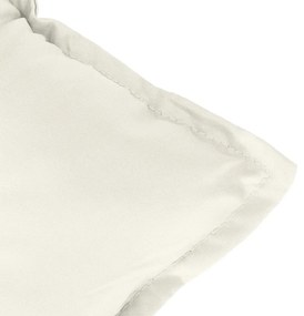 Almofadões banco jardim 2pcs 100x50x7cm mesclado tecido creme