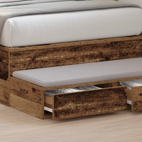 Caixas de Cama vidaXL Madeira Velha 90x36,5x16,5 cm Madeira de Engenha