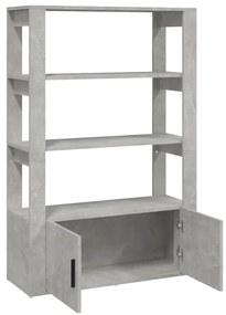 Aparador 80x30x119,5 cm derivados de madeira cinzento cimento