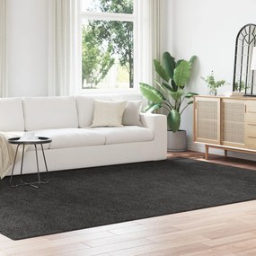 Tapete Shaggy vidaXL com Base de Látex Cinza Escuro 240x340 cm