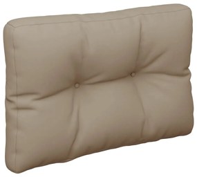 Almofadão para sofá de paletes 50x40x10 cm cinzento-acastanhado