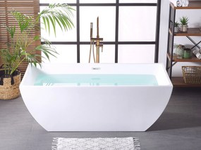 Banheira autónoma em acrílico branco 170 x 80 cm CABRUNA Beliani