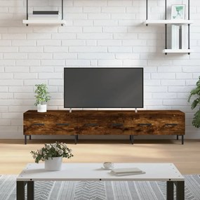 vidaXL Móvel de TV 150x36x30 cm derivados de madeira carvalho fumado