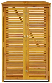 Abrigo individual p/ caixote do lixo 70x89x117 cm acácia maciça