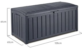 Caixa de arrumação para jardim Glenwood 390 L