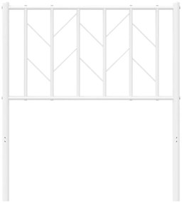 Cabeceira de cama 75 cm metal branco