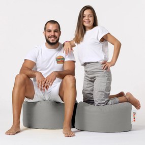 Pufe de Jardim Round Pouf – Fumo – 55x30 cm | Tribo Home