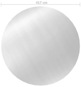 Cobertura para piscina 417 cm PE prateado