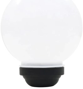 Candeeiro solar de exterior LED 6 pcs esférico 20 cm RGB