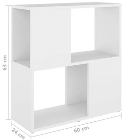 Estante 60x24x63 cm contraplacado branco